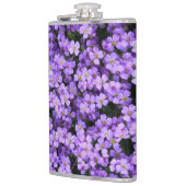 Violette Blume Flasengewebes Flachmann (Links)