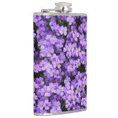 Violette Blume Flasengewebes Flachmann (Rechts)