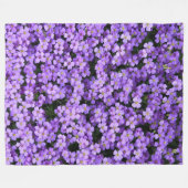 Violette Blume - Fleecedecke (Vorderseite (Horizontal))