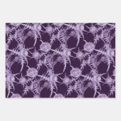 violette Blume Geschenkpapier Set (Vorderseite 2)