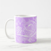 violette Blume Kaffeetasse (Links)
