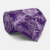 violette Blume Krawatte (Gerollt)