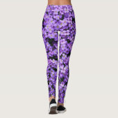 Violette Blume Leggings (Rückseite)