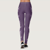 violette Blume Leggings (Rückseite)