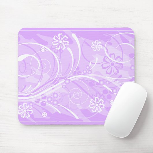 violette Blume Mousepad (Mit Mouse)