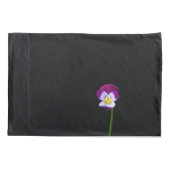 Violette Blume pccnm Kissenbezug (Rückseite)