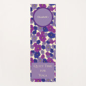 Violette Blume ruhige Zeit für Yogomuster Yogamatte (Vorderseite)