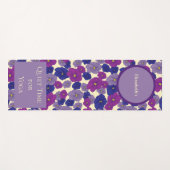 Violette Blume ruhige Zeit für Yogomuster Yogamatte (Vorderseite (Horizontal))