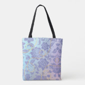 violette Blume Tasche (Rückseite)