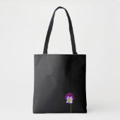 Violette Blume Tasche (Vorderseite)