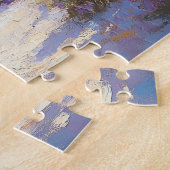 Violette Blumen am Strand Puzzle (Seite)