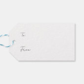 Violette Blumen auf dem Weinberg Geschenkanhänger (Rückseite Horizontal)