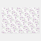 Violette Blumen auf dem Weinberg Geschenkpapier Set (Vorderseite 2)