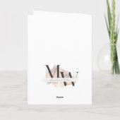 Violette Blumen auf dem Weinberg Karte (Rückseite)