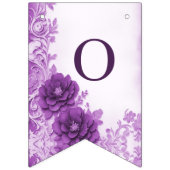 Violette Blumen Blühend Jagdflagge Wimpelkette (Zweite Fahne)