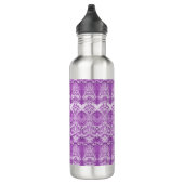 Violette Blumen Blühend Wasserflasche Edelstahlflasche (Rechts)