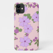 Violette Blumen, Blumenmuster, Muster von Blume Case-Mate iPhone Hülle (Rückseite)
