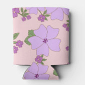 Violette Blumen, Blumenmuster, Muster von Blume Dosenkühler (Rückseite)