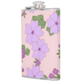 Violette Blumen, Blumenmuster, Muster von Blume Flachmann (Links)