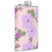 Violette Blumen, Blumenmuster, Muster von Blume Flachmann (Rechts)