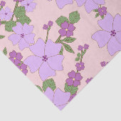 Violette Blumen, Blumenmuster, Muster von Blume Seidenpapier (Ausschnitt)