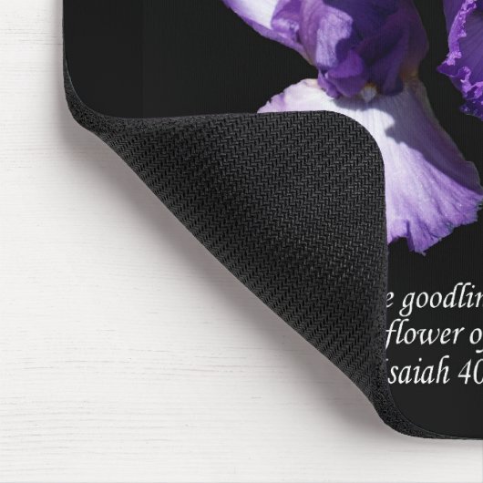 Violette Blumen der Feldmousepad Mousepad (Ecke)