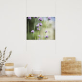 Violette Blumen des gemeinsamen Gartenkräuters Poster (Küche)
