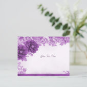 Violette Blumen Geblüht Postkarte (Stehend Vorderseite)