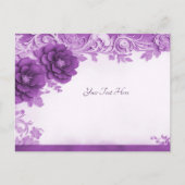 Violette Blumen Geblüht Postkarte (Vorderseite)