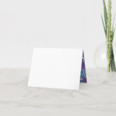 Violette Blumen handgemalt Dankeschön Karte (Rückseite)