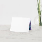 Violette Blumen handgemalt Dankeschön Karte (Rückseite)