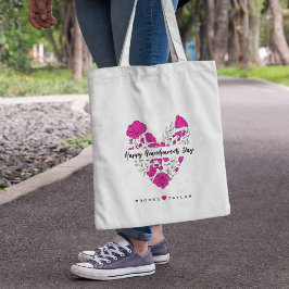 Violette Blumen Happy Grandeleltern Tag Tote Tasch Tragetasche