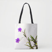 Violette Blumen in der Brise Tasche (Vorderseite)