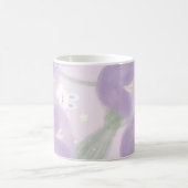 Violette Blumen mit ein wenig Sonne Kaffeetasse (Mittel)