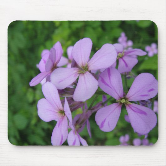 violette Blumen Mousepad (Vorne)