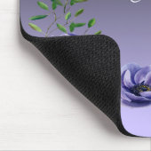 Violette Blumen Mousepad (Ecke)