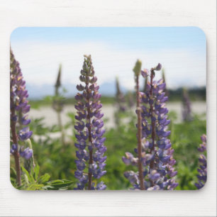 violette Blumen Mousepad