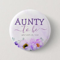 Violette Blumen Niedliche Babydusche