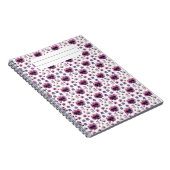 violette Blumen Notizblock (Rechte Seite)