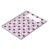 violette Blumen Notizblock (Linke Seite)