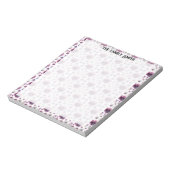 violette Blumen Notizblock (Rotiert)