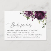 Violette Blumen, Pflaumenblumen, Blume, Bücher für Begleitkarte (Vorderseite)