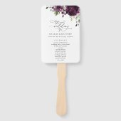 Violette Blumen, Pflaumenblumen, Blume, Hochzeitsp Fächer (Vorderseite)