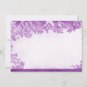 Violette Blumen Save the Date Geblüht (Rückseite)