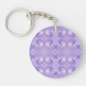Violette Blumen Schlüsselkette Schlüsselanhänger (Vorderseite)