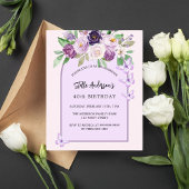 Violette Blumen Schmetterlinge frühes Budget Gebur