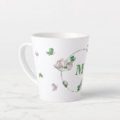 violette Blumen, Schmetterlinge Milchtasse (Linke Ecke)