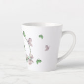 violette Blumen, Schmetterlinge Milchtasse (Rechts)