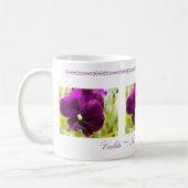 Violette Blumen-Tasse Kaffeetasse (Links)
