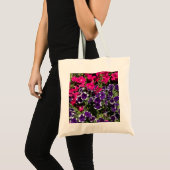 Violette Blumen Tote Tasche - Botanische Kunst (Vorderseite (Produkt))